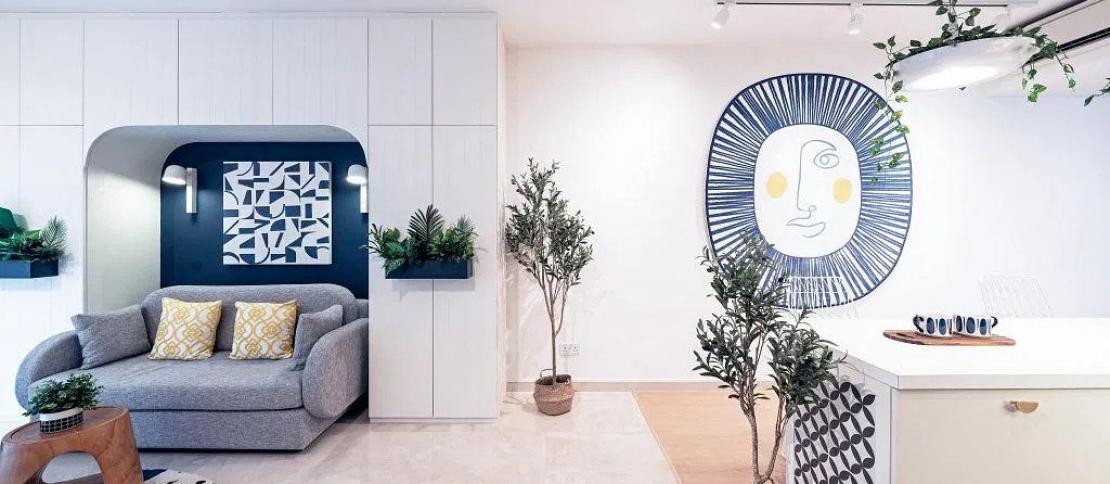 CONDO Mediterranean Design - Living