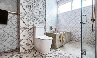 CONDO Mediterranean Design - Bathroom