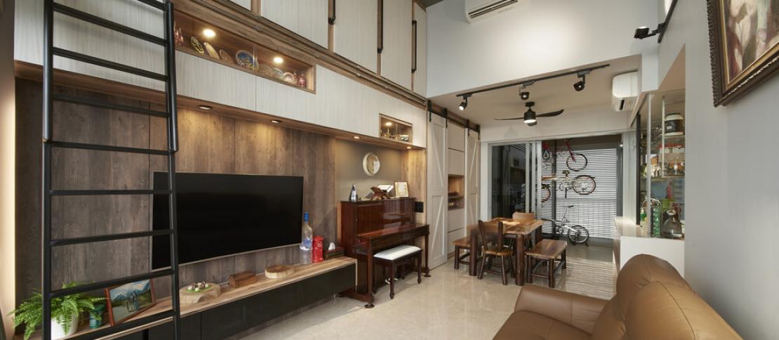 CONDO Farmhouse Design - Living