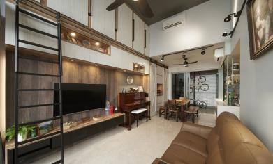 CONDO Farmhouse Design - Living