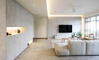 HDB Wabi Sabi Design - Living