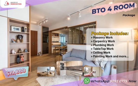 BTO 4 ROOM PACKAGE @ $19,888 (HDB)