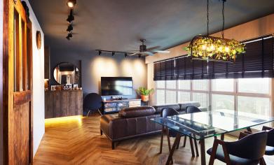 HDB Boutique Hotel Design - Living